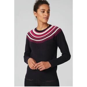 Hobbs London Greta Fairisle Wool Blend Sweater With Cashmere Size XS